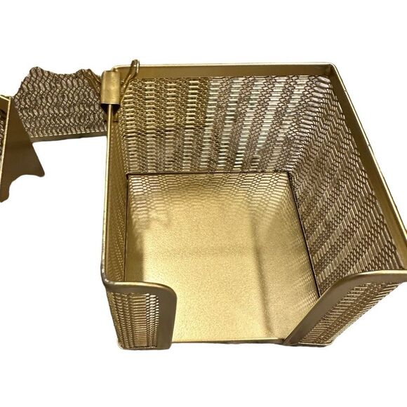 Gold wire desk organizer set (4 piece) - Picture 4 of 4